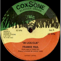 Frankie Paul / Daddy Freddy 89 Lick/Clik / Lef People Bizness/89' Click Vinyl 12" USED