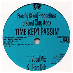 Clay Acox Time Kept Passin' Vinyl 12" USED