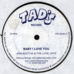 Ken Boothe / Love Joys Baby I Love You Vinyl 12" USED