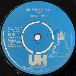 Simon Fisher Turner The Prettiest Star USED VINYL 7INCH 45 RPM