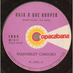 Wanderley Cardoso Haja O Que Houver / Fale Baixinho USED VINYL 7INCH 33 S RPM SINGLE