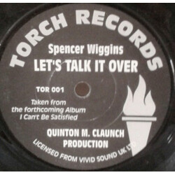Spencer Wiggins Let's Talk It Over USED VINYL 7INCH 45 RPM