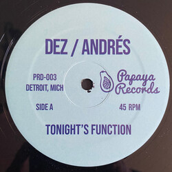 DJ Dez / Andrés Tonights Function / People Of The World USED VINYL 12INCH 45 RPM