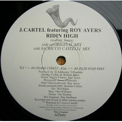 J. Cartel / Roy Ayers Ridin' High VINYL 12" USED
