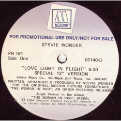 Stevie Wonder Love Light In Flight VINYL 12" USED
