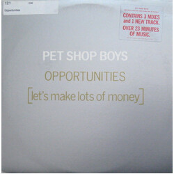 Pet Shop Boys Opportunities (Let's Make Lots Of Money) USED VINYL 12INCH 33 S RPM SINGLE