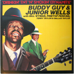 Buddy Guy / Junior Wells / Bill Wyman / Pinetop Perkins / Terry Taylor (3) / Dallas Taylor Drinkin' Tnt 'N' Smokin' Dynamite Vinyl LP USED