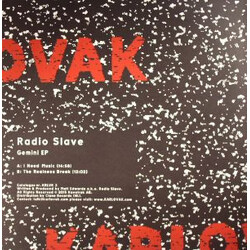 Radio Slave Gemini Ep USED VINYL 12INCH EP