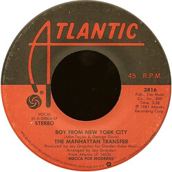 The Manhattan Transfer Boy From New York City VINYL 7" USED