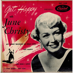 June Christy Get Happy USED VINYL 7INCH 45 RPM EP