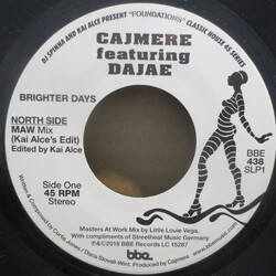 Cajmere / Dajaé Brighter Days USED VINYL 7INCH 33 S RPM
