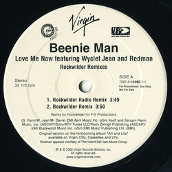 Beenie Man Love Me Now (Rockwilder Remixes) USED VINYL 12INCH 33 S RPM PROMO STEREO