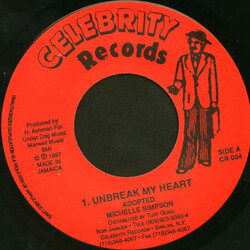 Michelle Simpson (2) / Bassadar / Mikey Jarrett Unbreak My Heart / East & West USED VINYL 7INCH 45 RPM