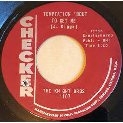Knight Brothers Temptation 'Bout To Get Me USED VINYL 7INCH 45 RPM SINGLE