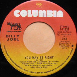 Billy Joel You May Be Right USED VINYL 7INCH 45 RPM SINGLE