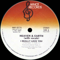 Heaven And Earth (2) I Really Love You USED VINYL 12INCH 33 S RPM SINGLE