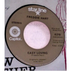 Freddie Hart Easy Loving / Got The All Overs For You (All Over Me) USED VINYL 7INCH 45 RPM