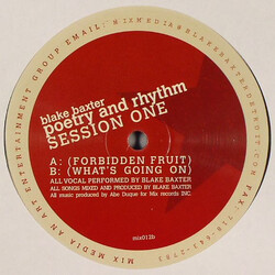 Blake Baxter Poetry And Rhythm Session One VINYL 12" USED