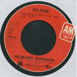 Howard Johnson So Fine / This Is Heaven USED VINYL 7"