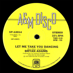 Bryan Adams Let Me Take You Dancing Vinyl 12" USED
