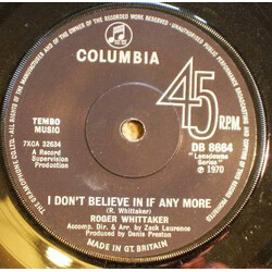 Roger Whittaker I Don't Believe In If Any More USED VINYL 7INCH 45 RPM SINGLE