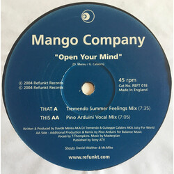 Mango Company Open Your Mind VINYL 12" USED