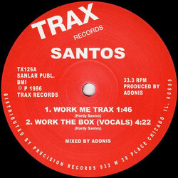 Santos (3) Work The Box USED VINYL 12INCH 33 S RPM 45 RPM REISSUE REMASTERED