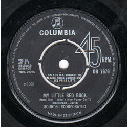 Sounds Incorporated My Little Red Book USED VINYL 7INCH SINGLE 45 RPM