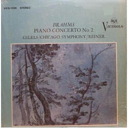 Johannes Brahms / Fritz Reiner / The Chicago Symphony Orchestra / Emil Gilels Brahms Piano Concerto No 2 Vinyl LP USED