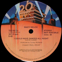 Mary Welch I Could Have Danced All Night VINYL 12" USED