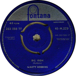 Marty Robbins Big Iron / Cool Water USED VINYL 7INCH 45 RPM