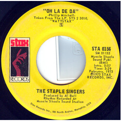 The Staple Singers Oh La De Da USED VINYL SINGLE 7INCH 45 RPM