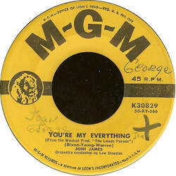 Joni James You're My Everything / You're Nearer VINYL 7" USED