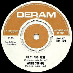 Warm Sounds Birds And Bees USED VINYL 7INCH 45 RPM SINGLE