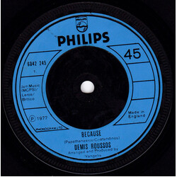 Demis Roussos Because USED VINYL 7INCH 45 RPM