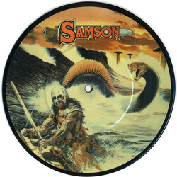 Samson (3) Red Skies USED VINYL 7INCH SINGLE 45 RPM PICTURE DISC