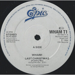 Wham! Last Christmas USED VINYL 12INCH 45 RPM SINGLE STEREO