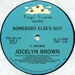 Jocelyn Brown Somebody Else's Guy VINYL 12" USED
