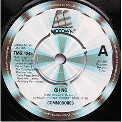 Commodores Oh No Vinyl 7" USED