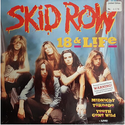 Skid Row 18 & Life USED VINYL 12INCH 45 RPM SINGLE LIMITED EDITION NUMBERED