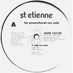 Saint Etienne Join Our Club VINYL 12" USED