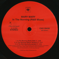 Mary Mary In The Morning (R&B Mixes) Vinyl 12" USED
