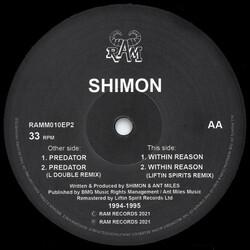 Shimon The Predator USED VINYL 12INCH 33 S RPM EP REMASTERED