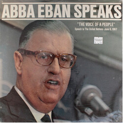 Honorable Abba Eban Abba Eban Speaks: "The Voice Of A People" Vinyl LP USED