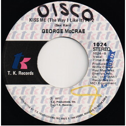 George McCrae Kiss Me (The Way I Like It) USED VINYL 7INCH 45 RPM