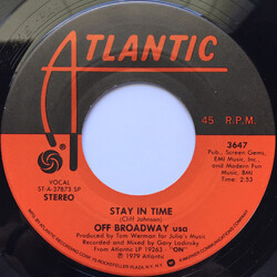 Off Broadway usa Stay In Time VINYL 7" USED