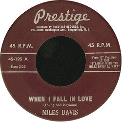 Miles Davis When I Fall In Love / I Could Write A Book USED VINYL 7INCH 45 RPM