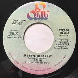 Jigsaw (3) If I Have To Go Away Vinyl 7" USED