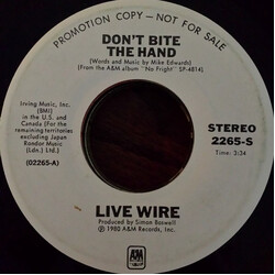 Live Wire (3) Don't Bite The Hand Vinyl 7" USED