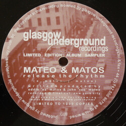 Mateo & Matos Release The Rhythm / Happy Feelin' VINYL 12" USED